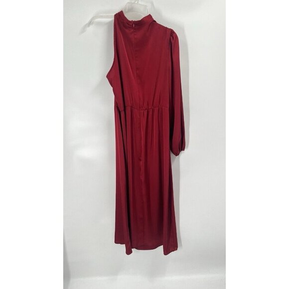 Grace Karin One Shoulder Red Maxi Dress Valentines Day Sz Large - Picture 5 of 6